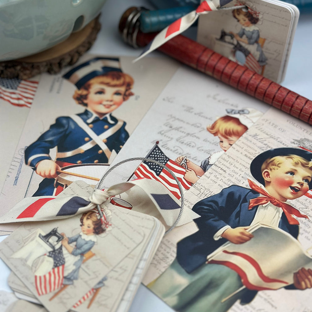 Patriotic Floss Drops & Project Cards Set - 50% Off!