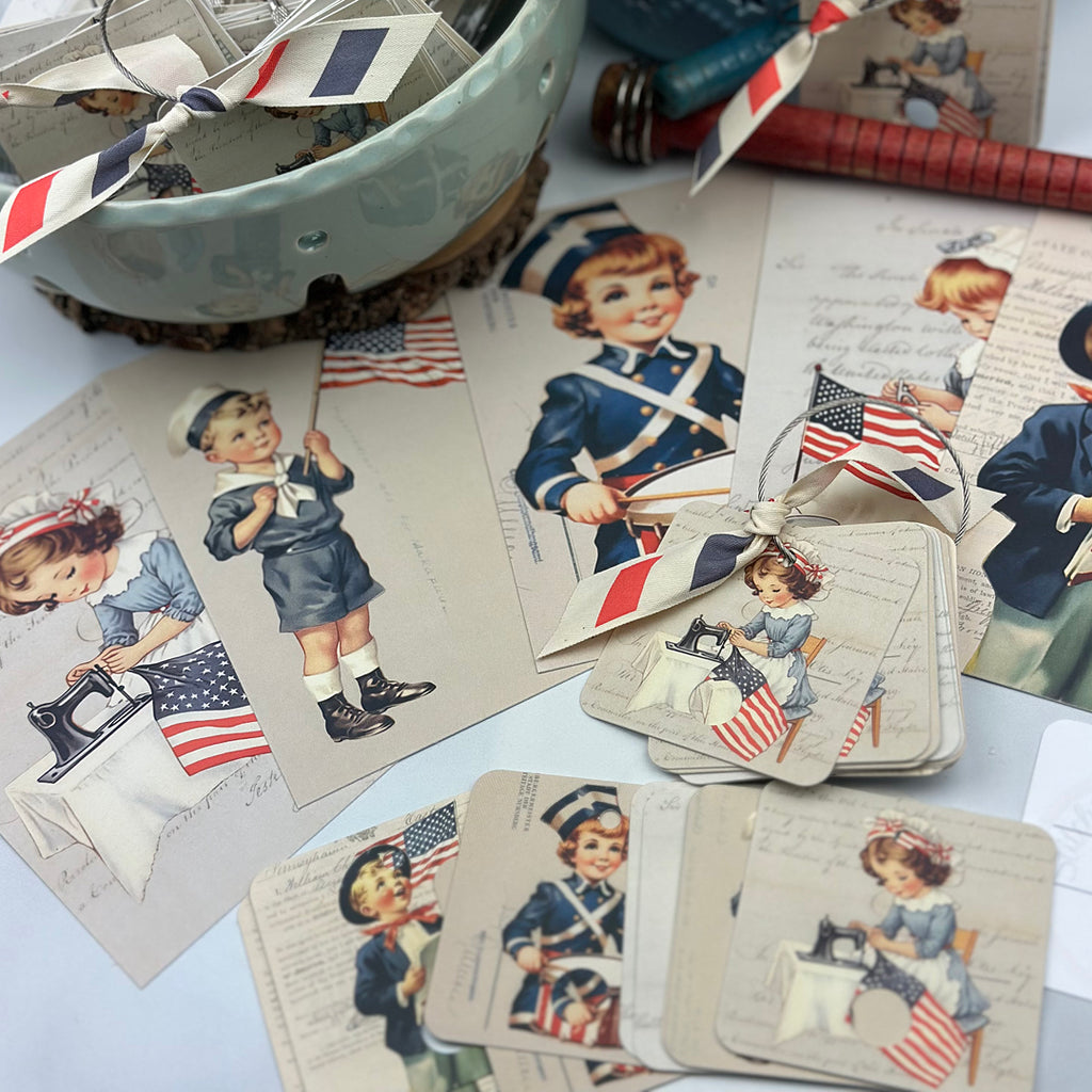 Patriotic Floss Drops & Project Cards Set - 50% Off!