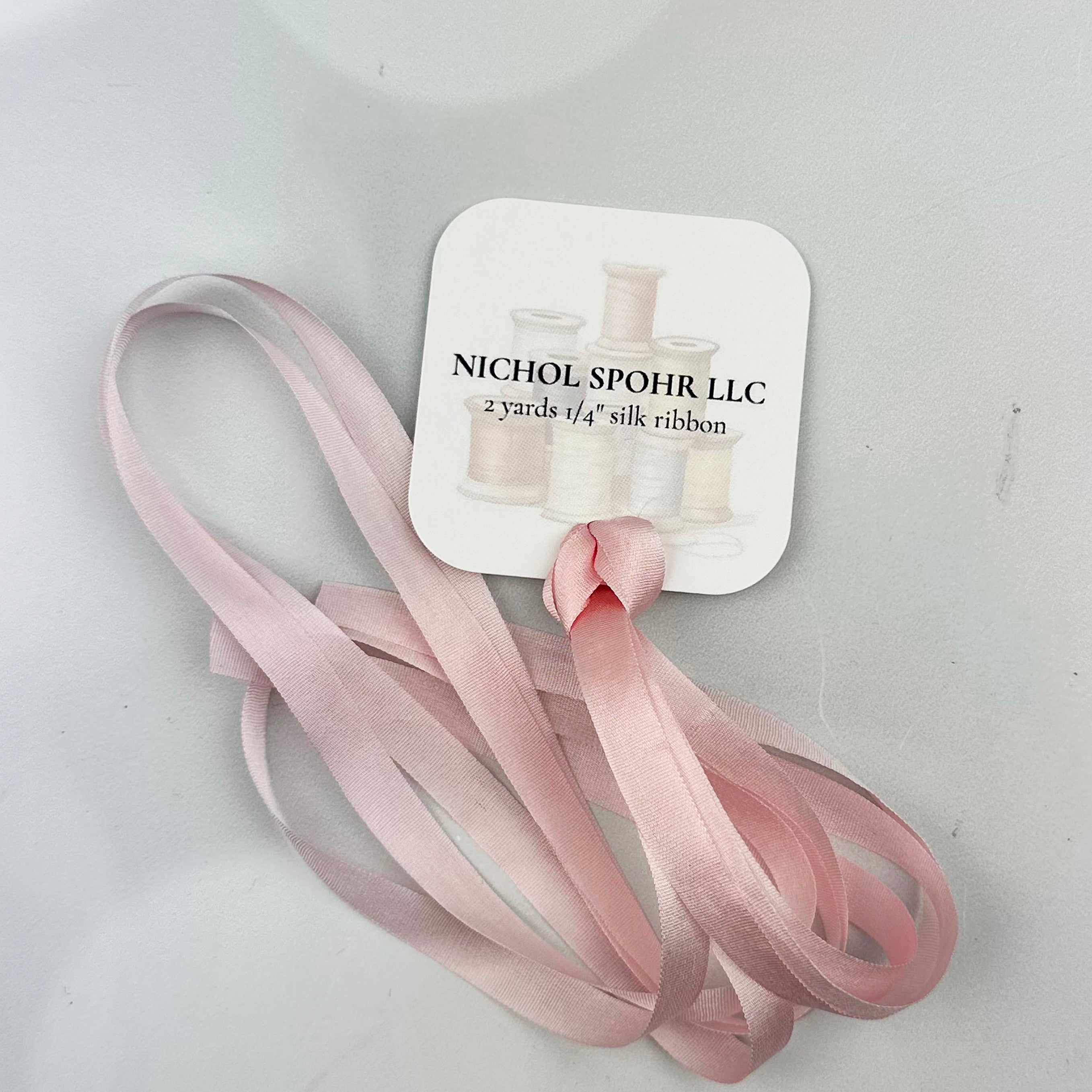 1/4" Silk Ribbon - Light Pink