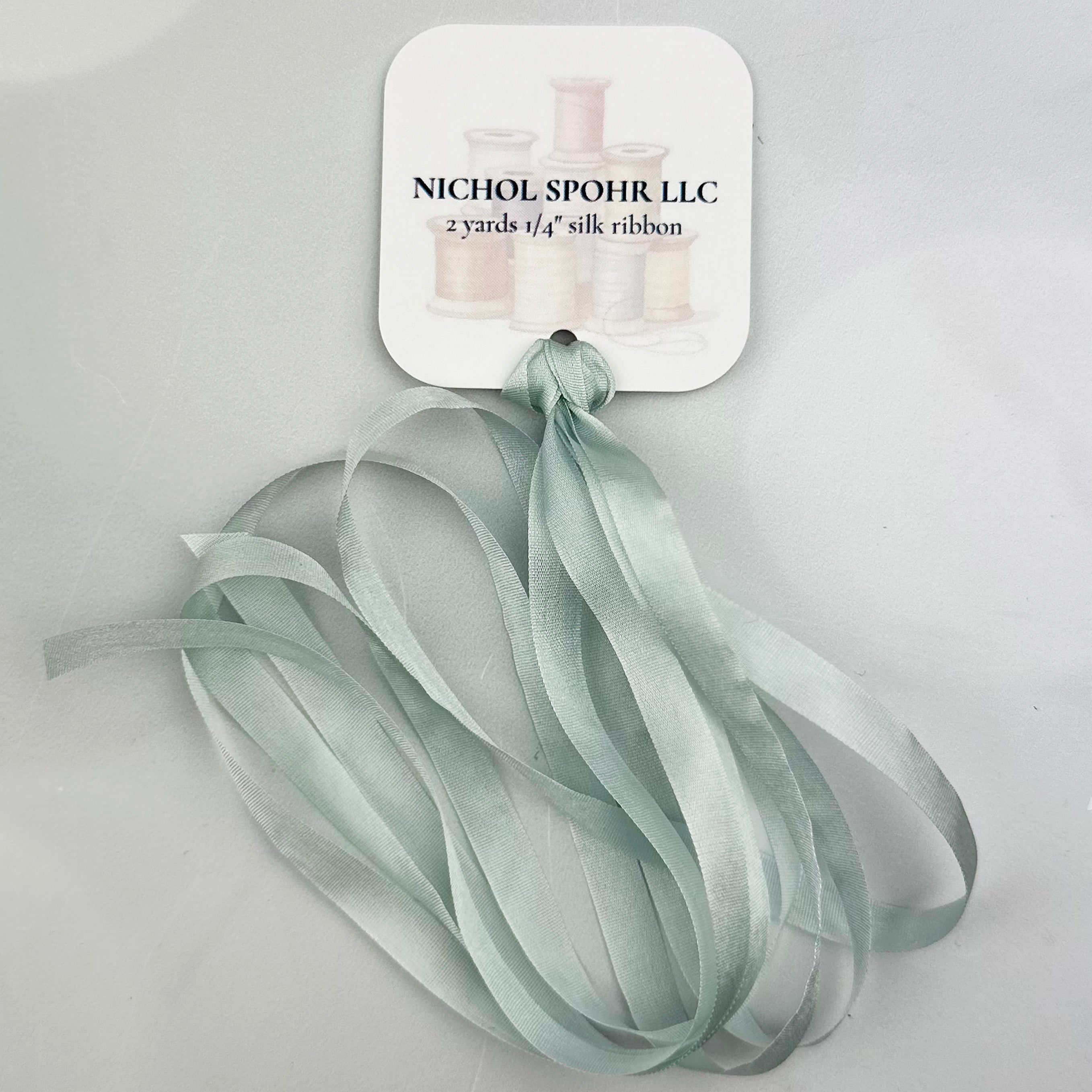 1/4" Silk Ribbon - Light Blue