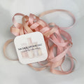 1/4" Silk Ribbon - Pink and Champagne